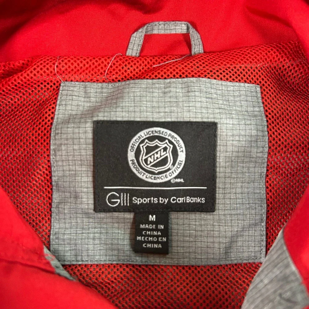 NHL Chicago Blackhawks G-III Carl Banks Quarter Zip Windbreaker Jacket Mens M